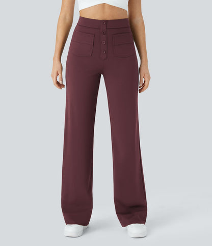 Jade | Elastische broek met hoge Taille