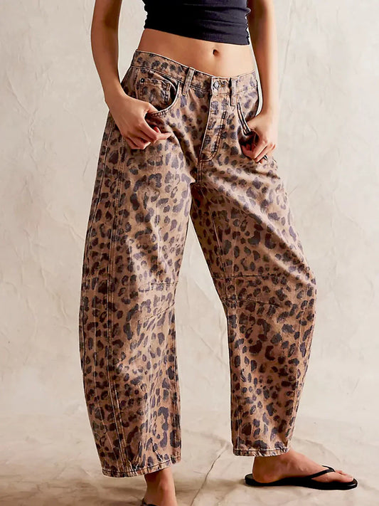 Noa | Luipaard jeans