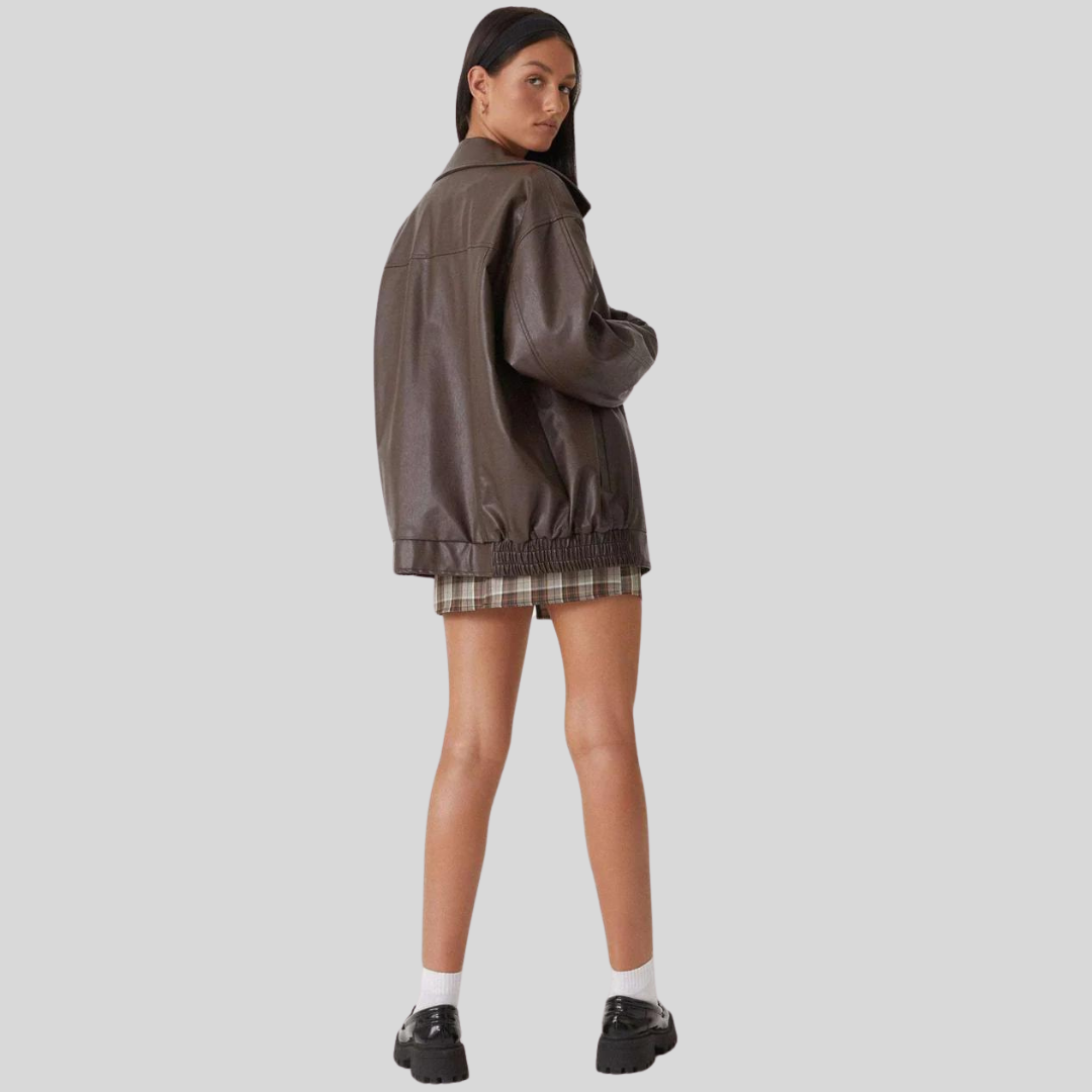 Monique | Leren Jas