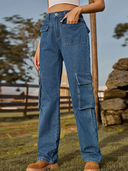 Utility | Denim Cargo Broek