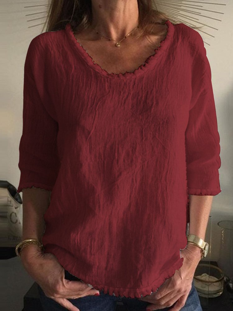 Charleigh | Stijlvol casual linnen T-shirt