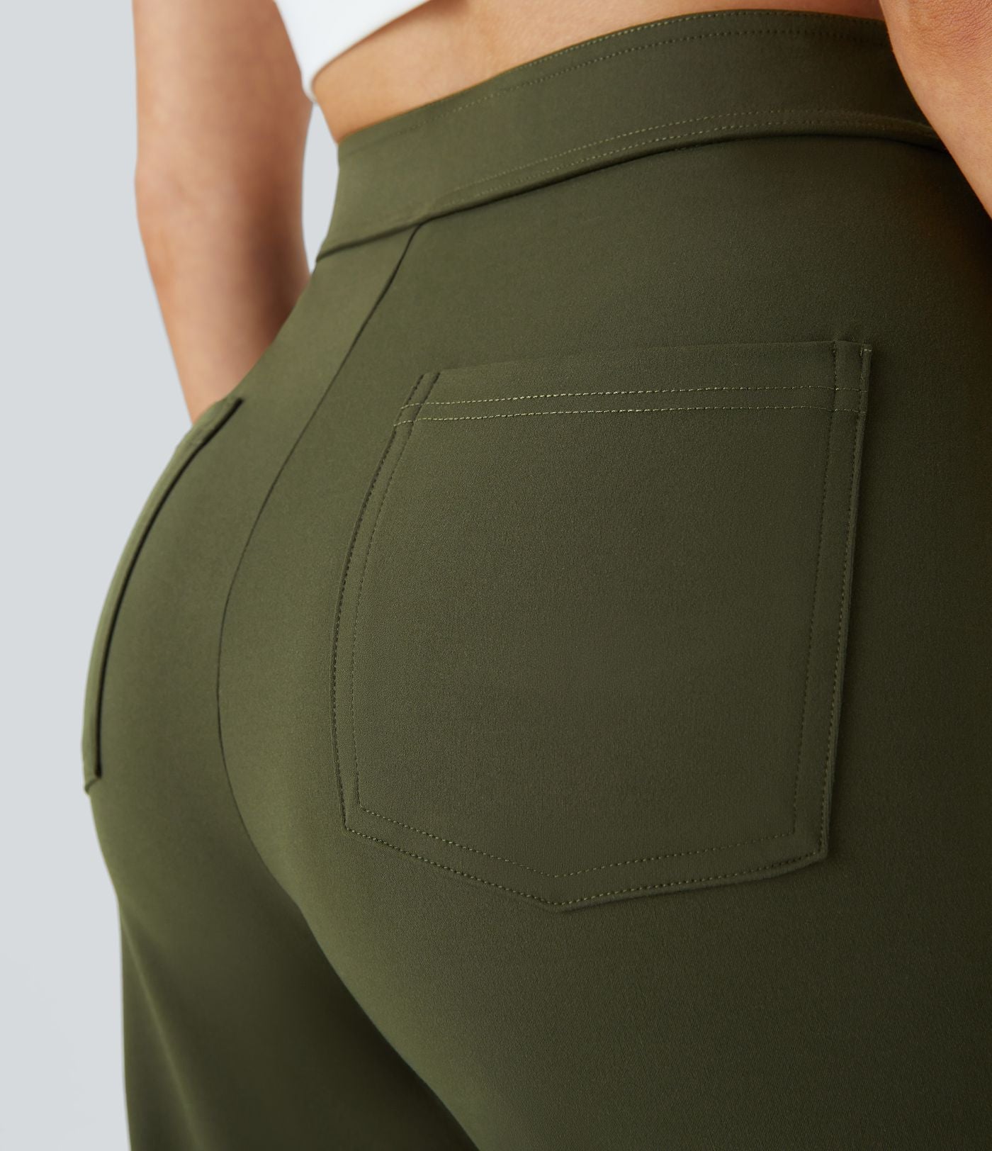 Jade | Elastische broek met hoge Taille