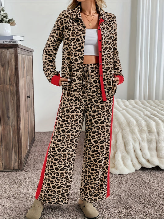 Livia | Chic leopard set met flair en comfort