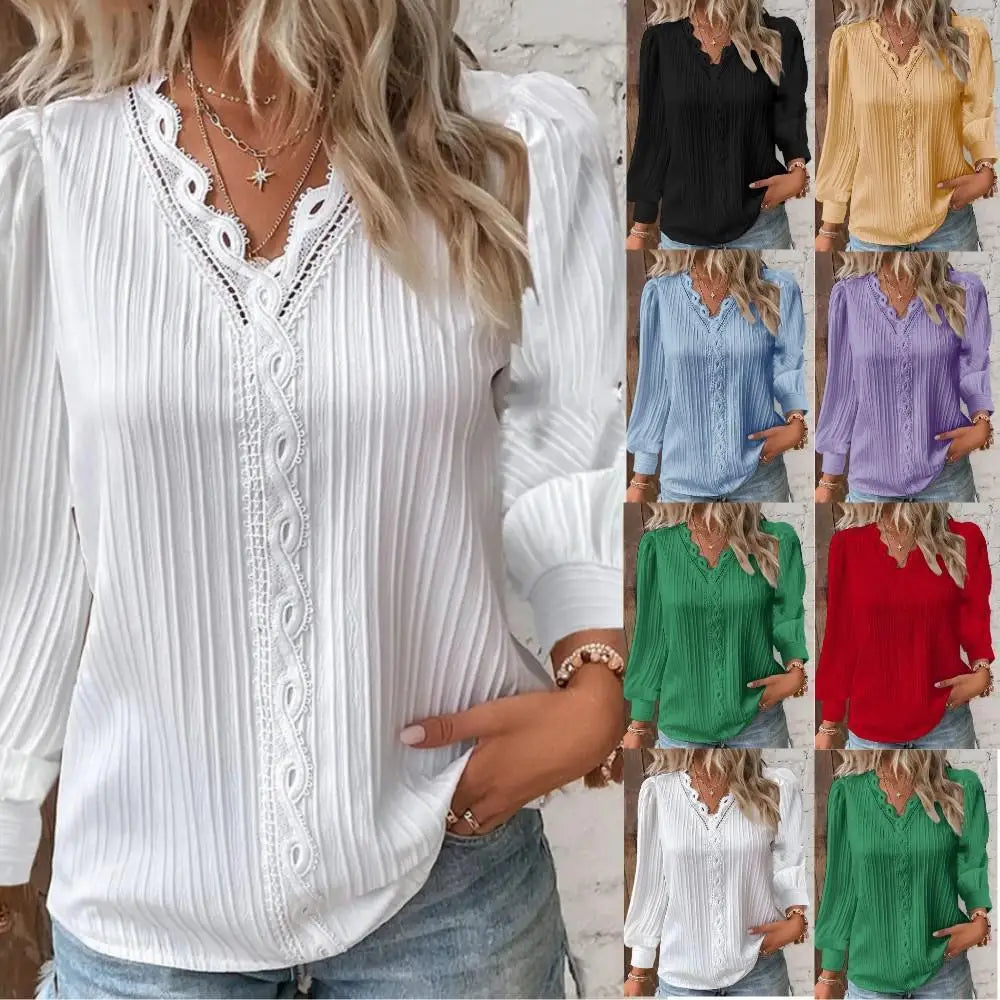 Emma | Blouse met Kantdetails