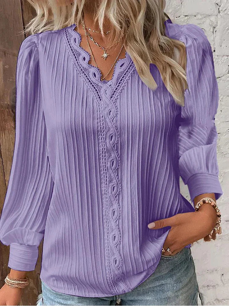 Emma | Blouse met Kantdetails