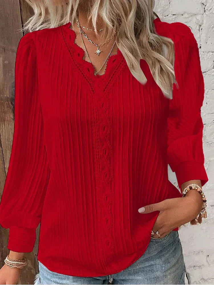 Emma | Blouse met Kantdetails