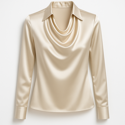 Catherine™ |  Satijnen Blouse