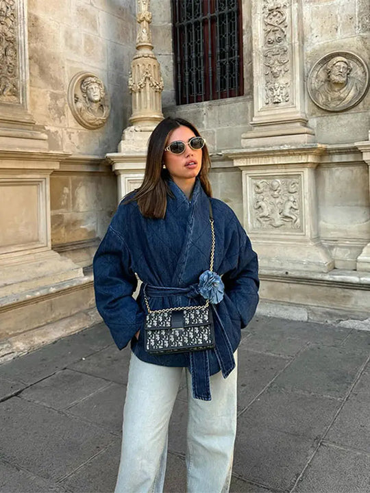 Denim | veter revers jasje