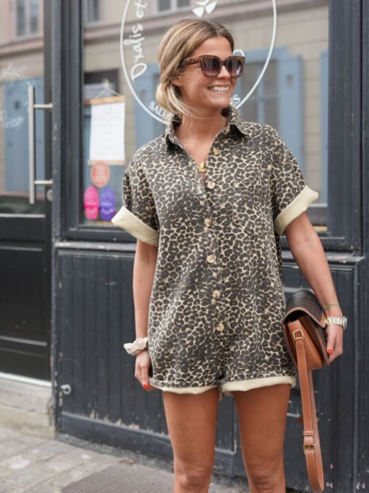 Cheetah | Bedrukte romper