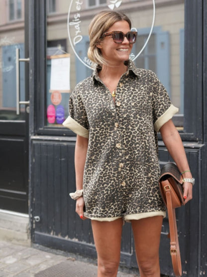 Cheetah | Bedrukte romper