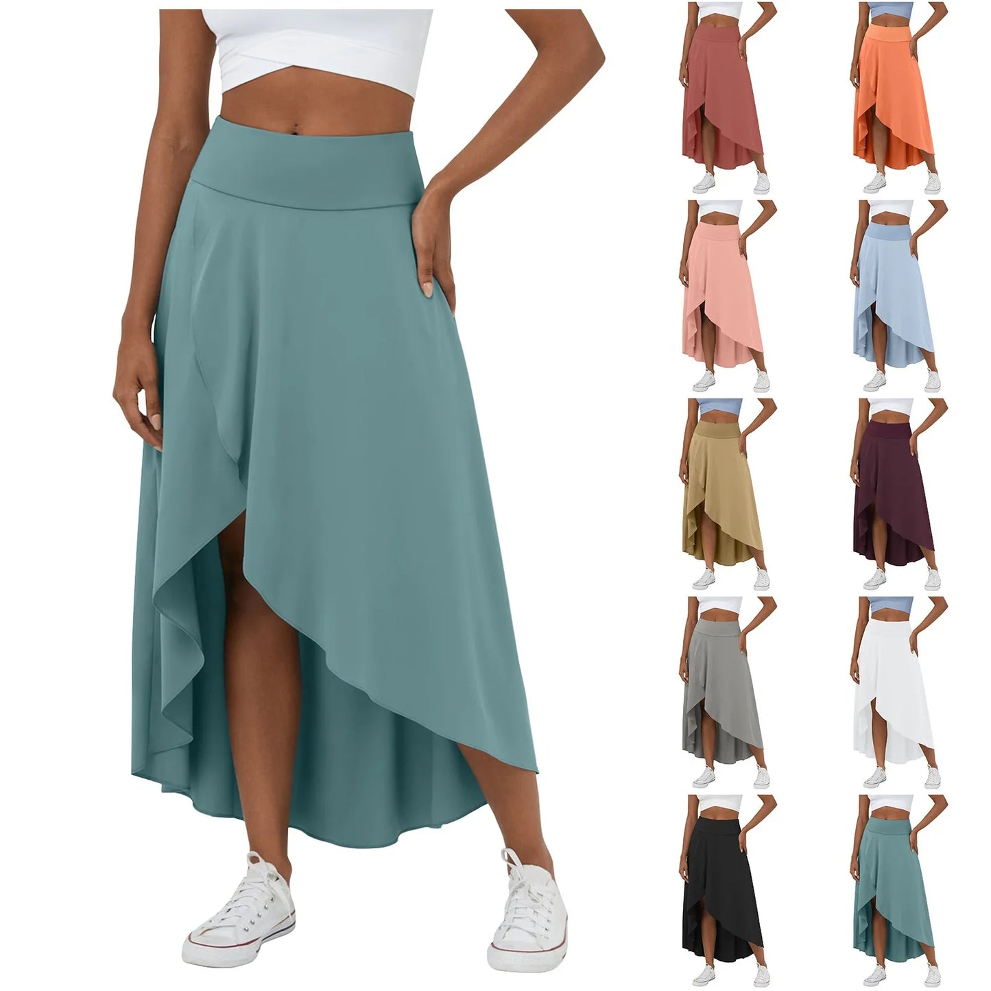 Natalia | Gespleten Losse Rok