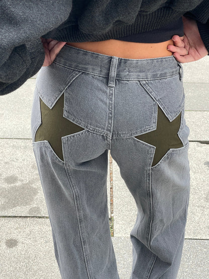 Lily | Oversized star jeans