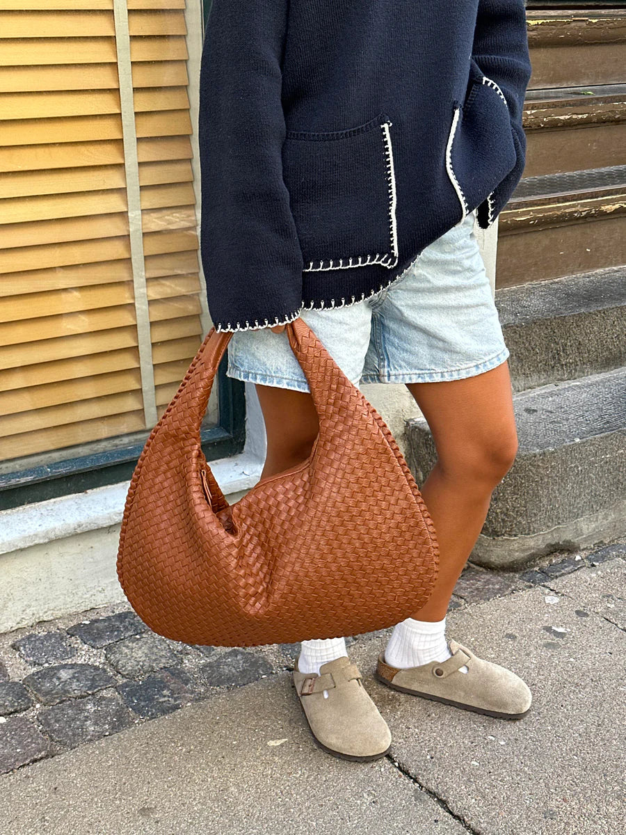 DORIN |  Trendy gevlochten handtas