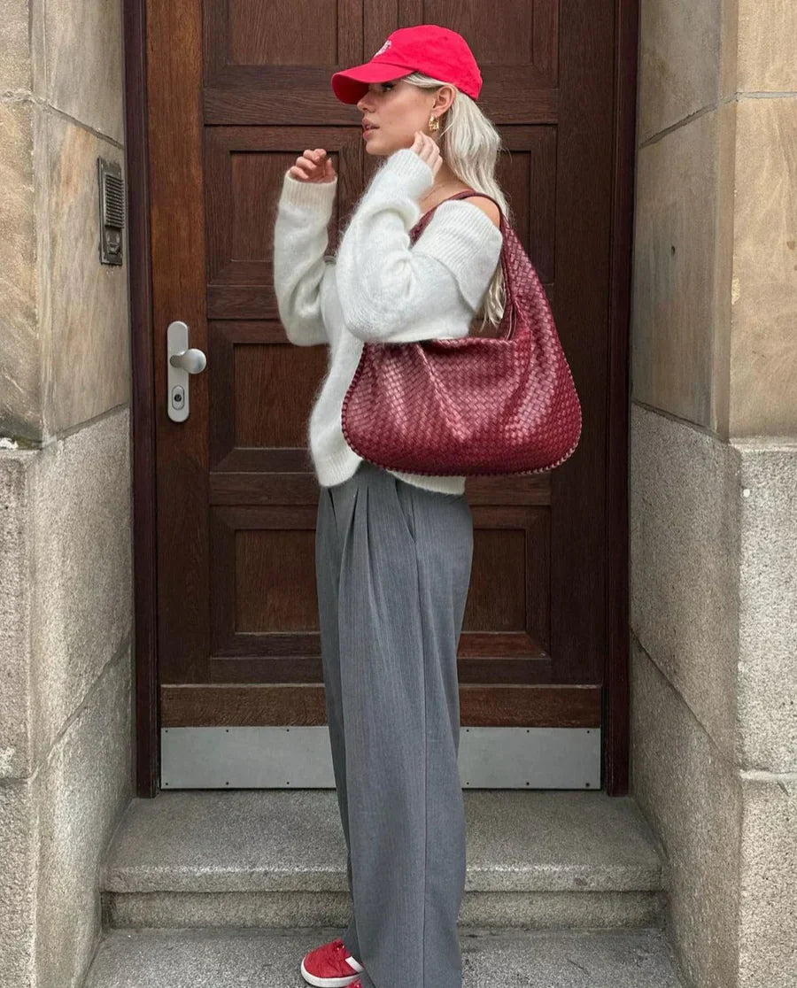 DORIN |  Trendy gevlochten handtas