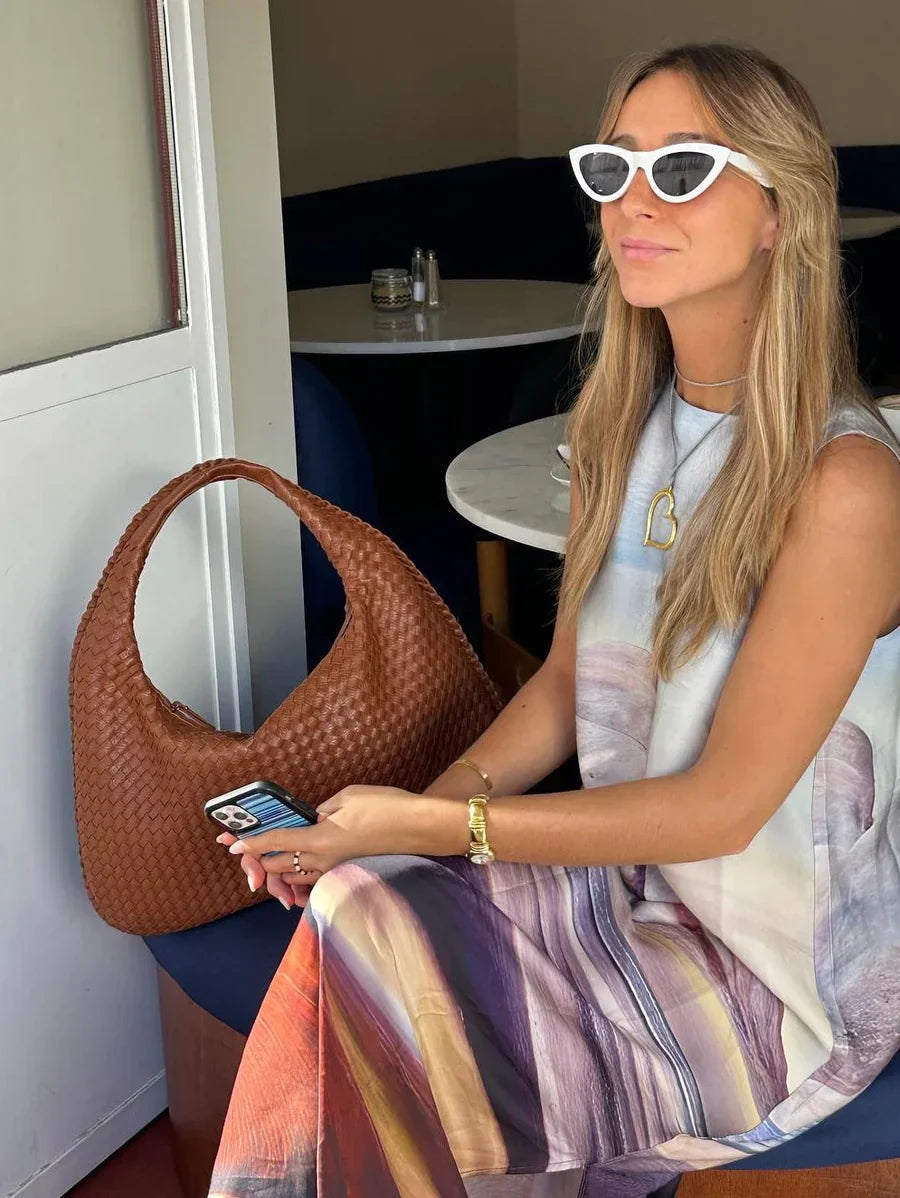 DORIN |  Trendy gevlochten handtas