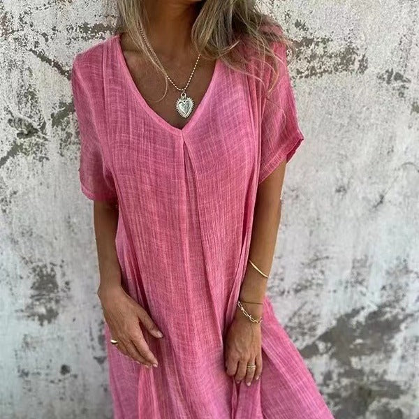NOVA™ | Loose V-hals Jurk