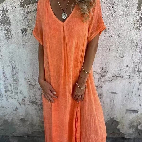 NOVA™ | Loose V-hals Jurk