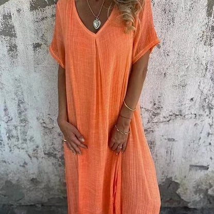 NOVA™ | Loose V-hals Jurk