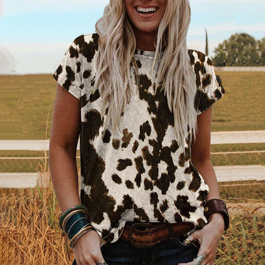 Vintage | Western Koe-Print T-shirt