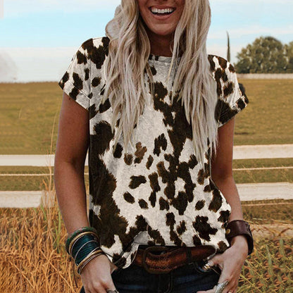 Vintage | Western Koe-Print T-shirt