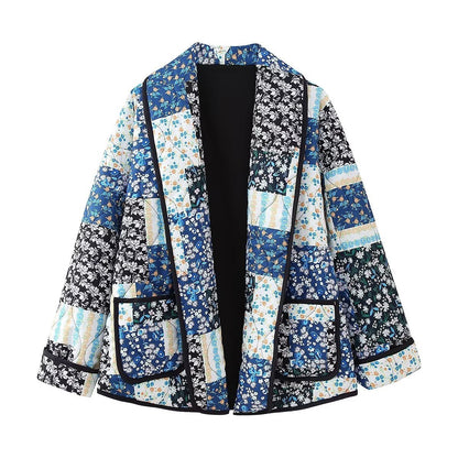 Revvy | Jas met bloemenpatchworkprint