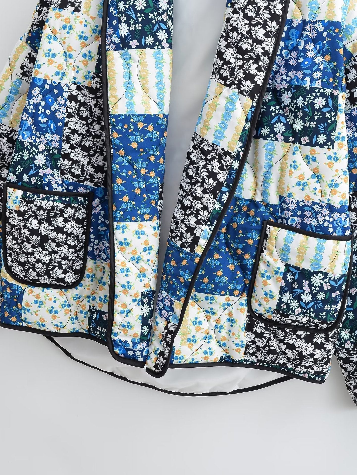 Revvy | Jas met bloemenpatchworkprint