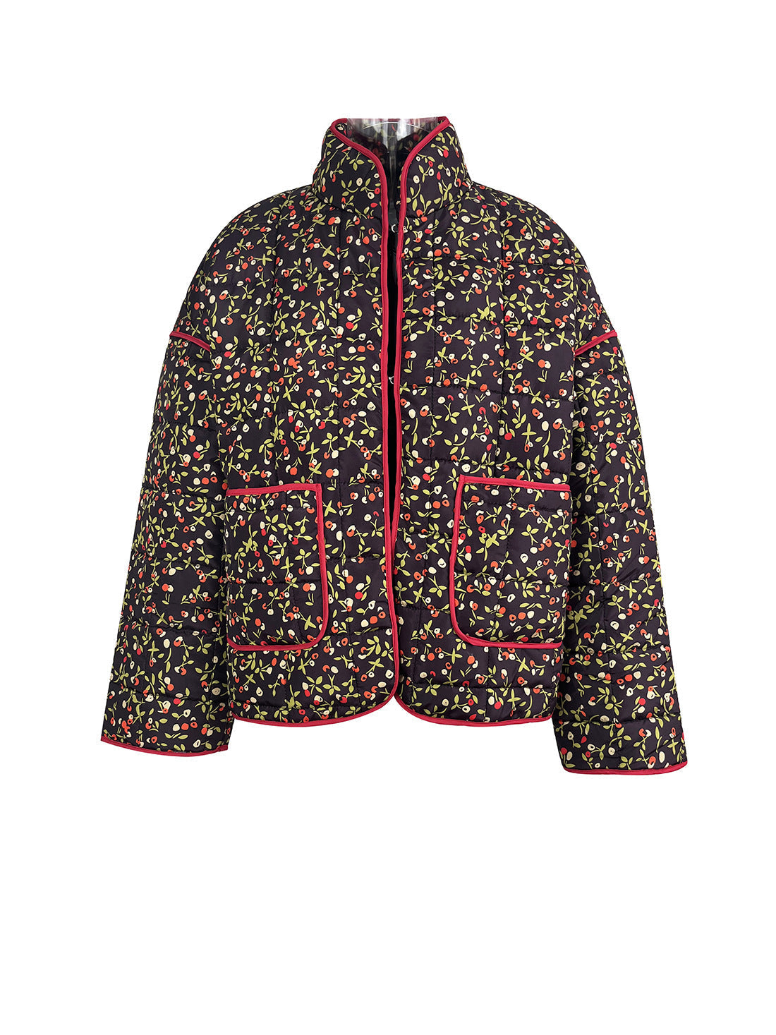 Katoenen bloemenprint jack
