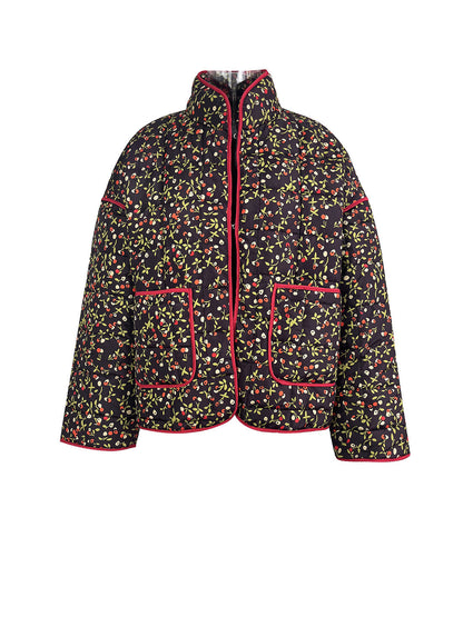 Katoenen bloemenprint jack