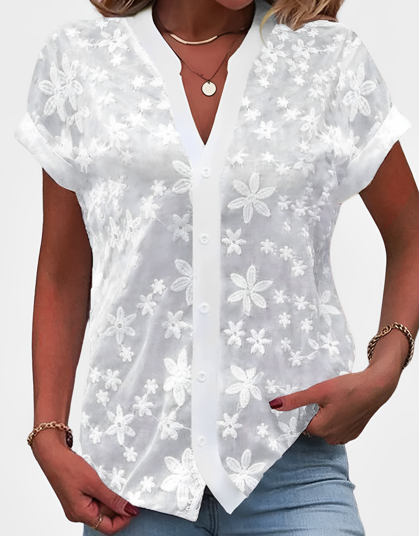 Sträter | Lichte lente blouse