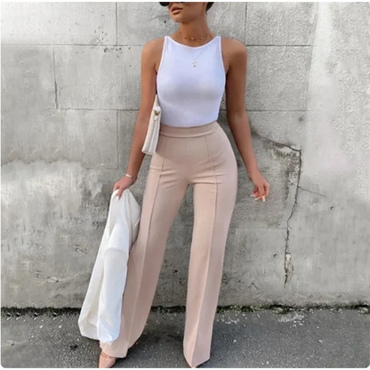 Verdi | Slim-Fit Bell-Bottom Broek