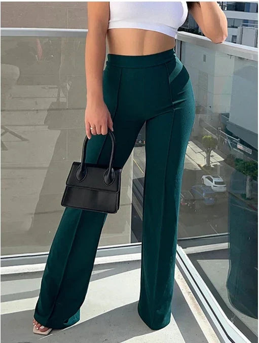 Verdi | Slim-Fit Bell-Bottom Broek