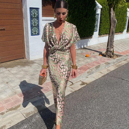 Cecily | Luxe Zijdezachte Maxi-jurk
