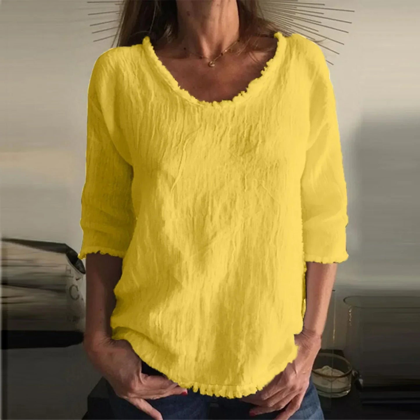 Charleigh | Stijlvol casual linnen T-shirt