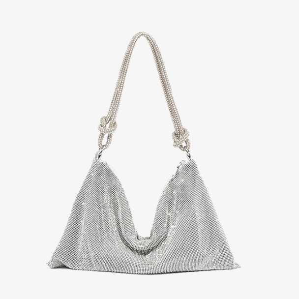 SOPHIA | Luxe Glanzende Tas met Kettingdetail