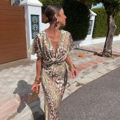 Cecily | Luxe Zijdezachte Maxi-jurk