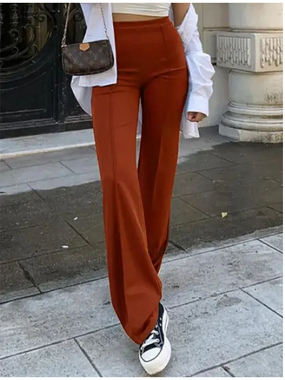 Verdi | Slim-Fit Bell-Bottom Broek