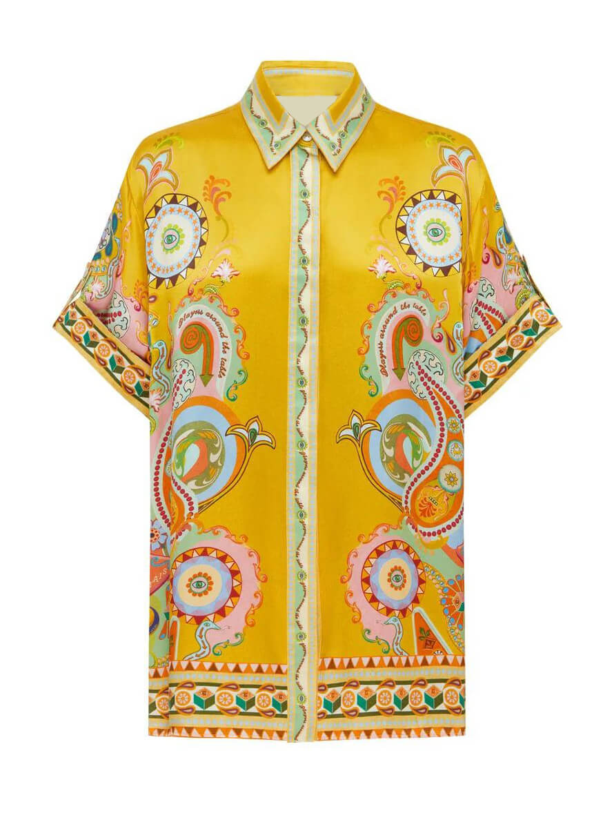 Satijnen unieke oversized tweedelige set