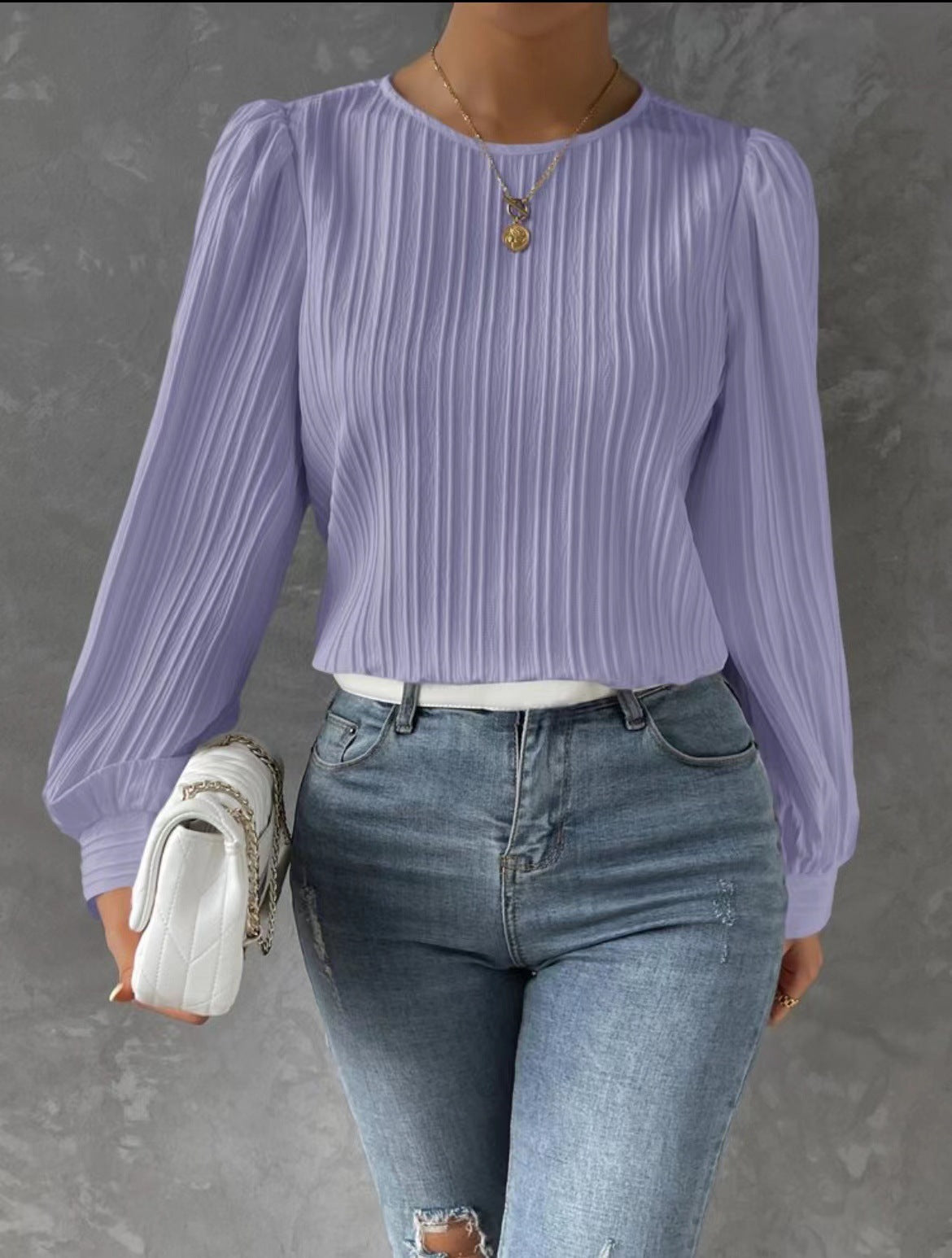 By Olivia | Dames Blouse met Lantaarnmouwen