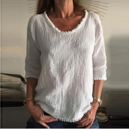 Charleigh | Stijlvol casual linnen T-shirt