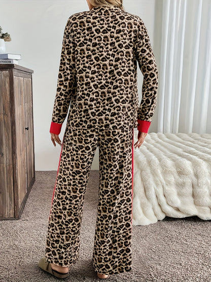 Livia | Chic leopard set met flair en comfort