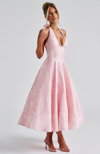 Esther™ I Midi-jurk Blush Elegance