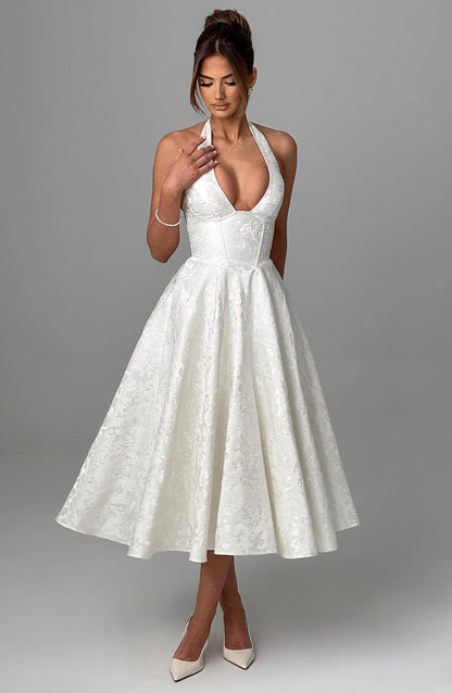 Esther™ I Midi-jurk Blush Elegance