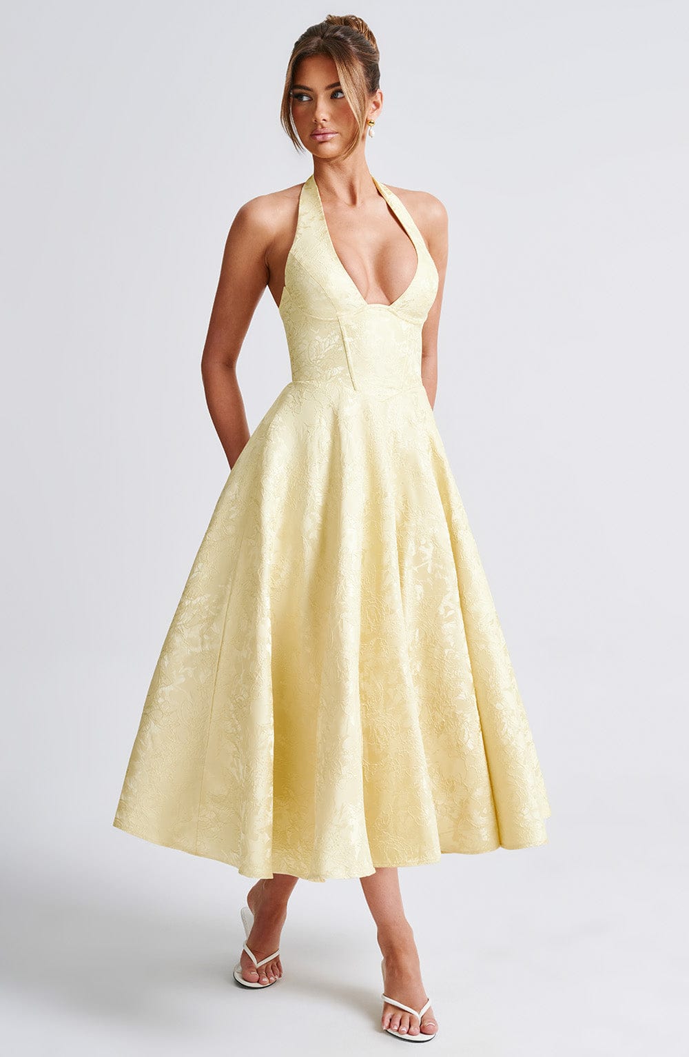 Esther™ I Midi-jurk Blush Elegance