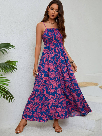 Emma™ | Bloemenprint Gathered Cami Jurk