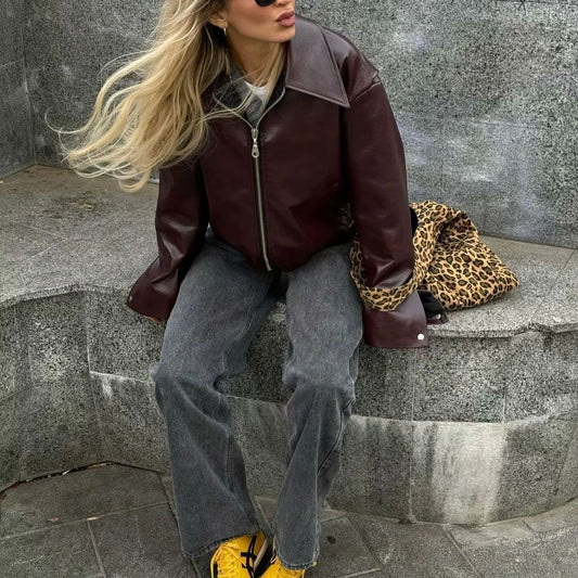 Vintage | Revers rits jas