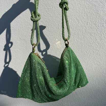 SOPHIA | Luxe Glanzende Tas met Kettingdetail