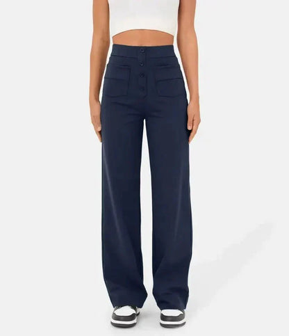 Jade | Elastische broek met hoge Taille