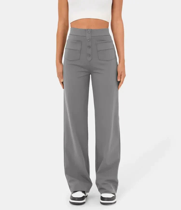 Jade | Elastische broek met hoge Taille