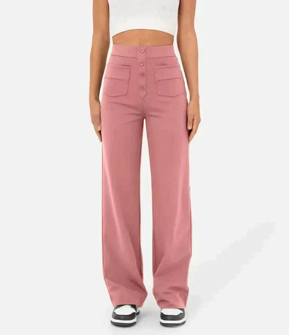 Jade | Elastische broek met hoge Taille