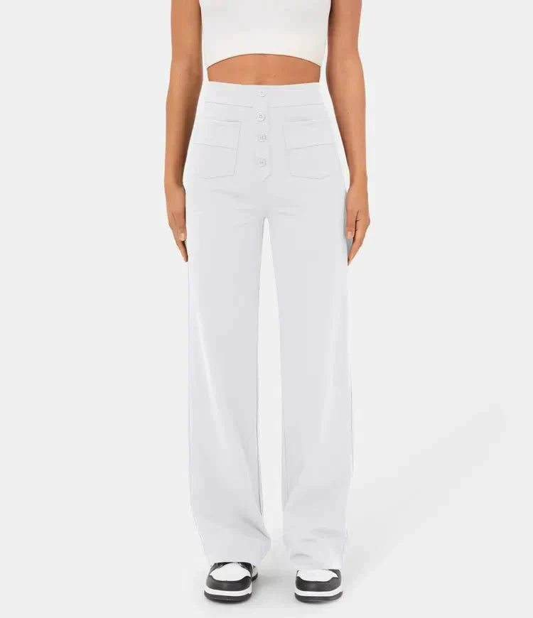 Jade | Elastische broek met hoge Taille
